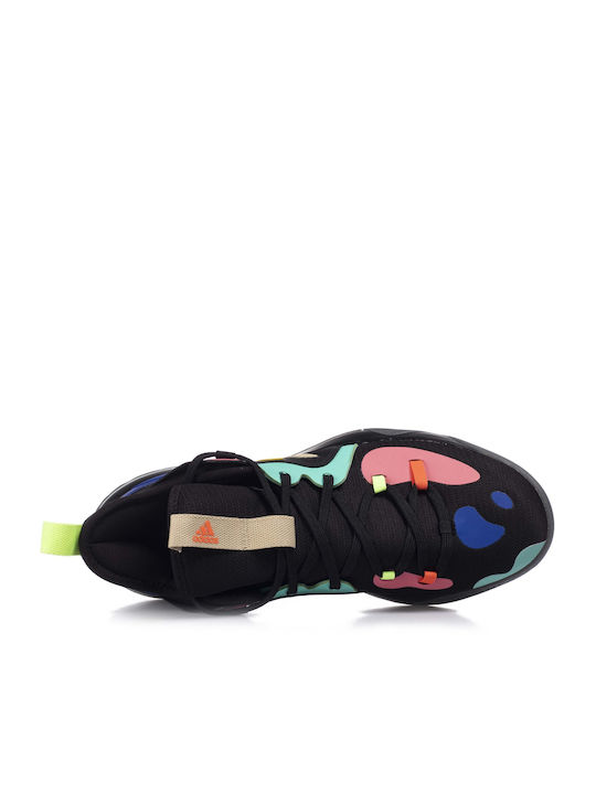 Harden Stepback 2 Χαμηλά Μπασκετικά Παπούτσια Core Black / Yellow / Acid Mint