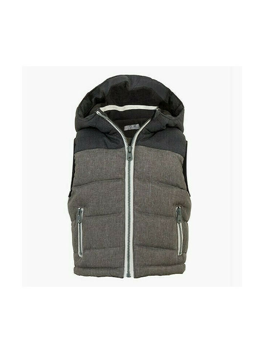 Losan Kids Parka Sleeveless short with Lining & Protection Hood Gray