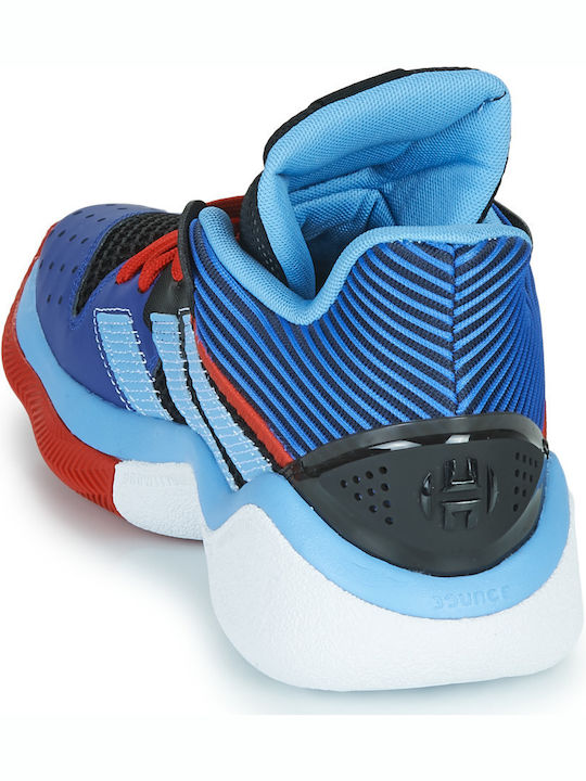 Harden Stepback Χαμηλά Μπασκετικά Παπούτσια Core Black / Team Light Blue / Collegiate Royal