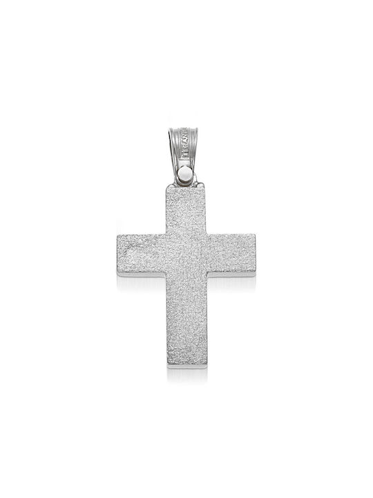 Triantos White Gold Cross 14K