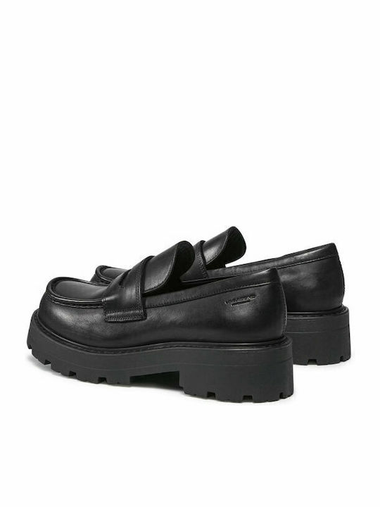 Cosmo 2.0 Leather Women's Loafers in Black Color