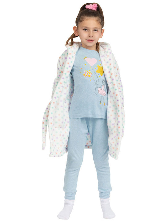 Energiers Kids' Pajamas Winter Light Blue