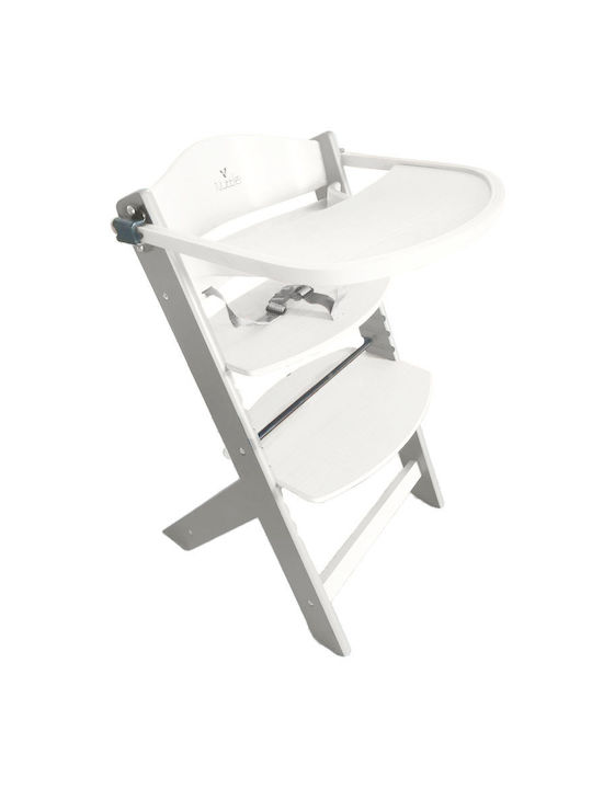 Cangaroo Nuttle Καρεκλάκι Φαγητού 2 in 1 με Ρυθμιζόμενο Ύψος White