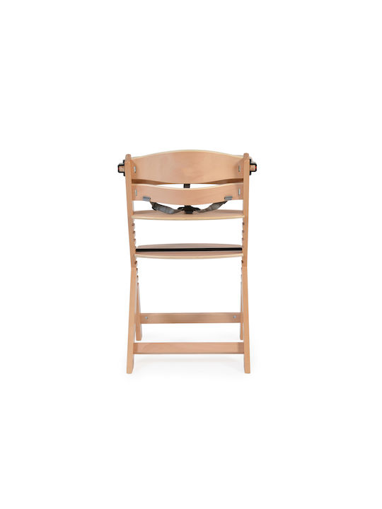 Cangaroo Nuttle Baby Highchair 2 in 1 with Wooden Frame & Wooden Seat Natural
