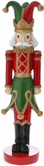 Iliadis Joker Weihnachts-Nussknacker Rot aus Keramik Höhe 47cm.