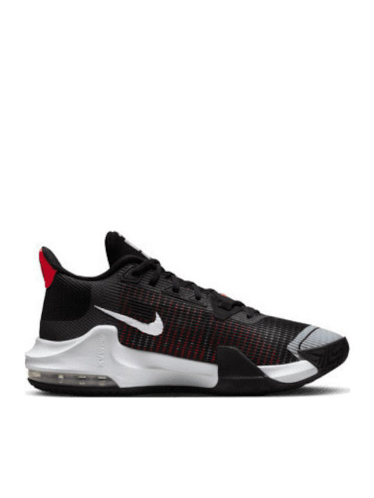 Air Max Impact 3 High Basketball Shoes Black / White / Bright Crimson