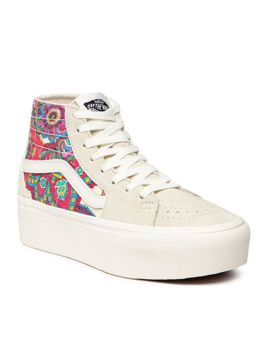 Vans Sk8-Hi Stackform Flatforms Sneakers Beige