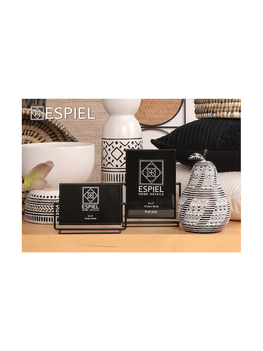 Espiel Metallic Black Photo Frame 24 Pieces