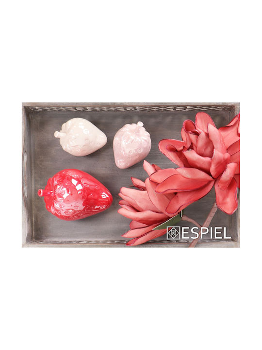 Espiel Căpșună din Ceramică Roz 13.5x9.5cm 1buc