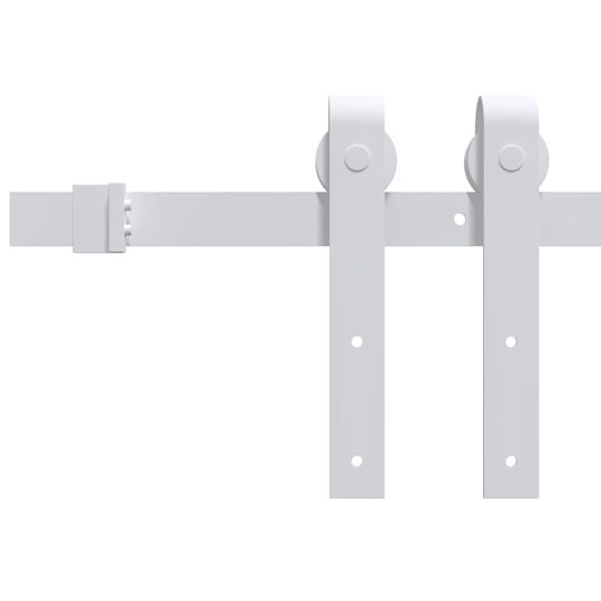 vidaXL Schiebetürmechanismus Für Türknaufe 183cm Weiß