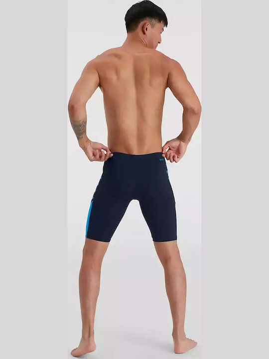 Speedo Splice Състезателен Заглушител Мъжки Бански Син