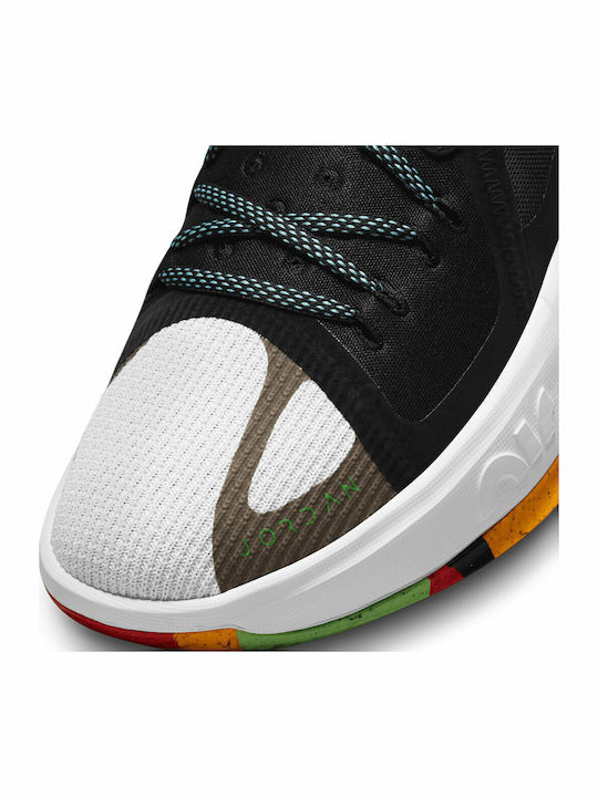 Zoom Separate High Basketball Shoes Black / White / Multicolor
