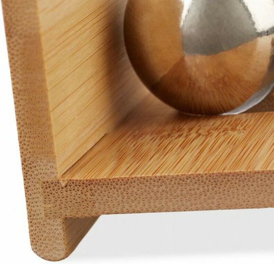 Relaxdays Suport pentru cărți de vizită de afaceri Natural 10024618