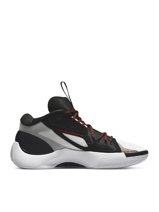 Zoom Separate High Basketball Shoes Black / White / Sky Grey / Gym Red