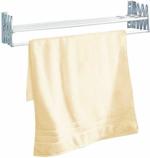 Viosarp Folding Plastic Wall Clothes Drying Rack with 4m Hanging Length