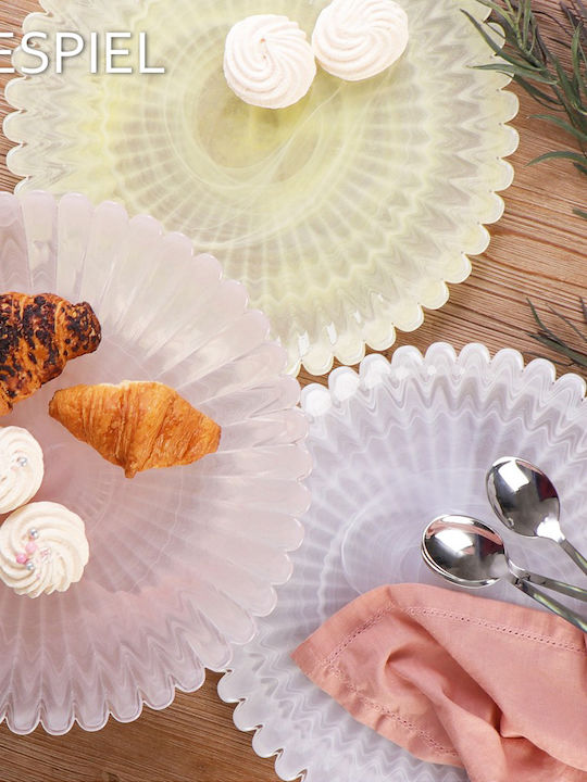 Espiel Atlas Cake Stand Pink 27x27cm