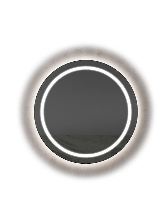 Luminor Polar Στρογγυλός Καθρέπτης Μπάνιου Led 78x78cm