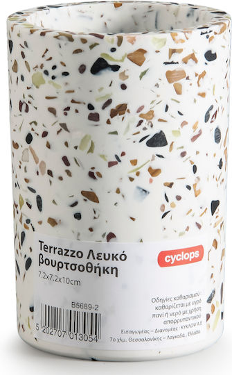 Cyclops Επιτραπέζια Ποτηροθήκη Terrazzo Λευκή