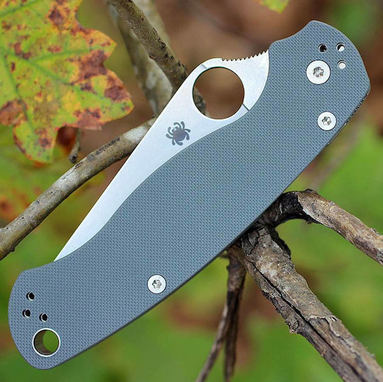 Spyderco Paramilitary 2 Maxamet Швейцарско Армейско Ножче Сиво