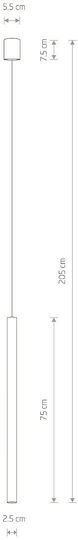 Nowodvorski Laser 750 Pendant Light Copper with Socket G9 5.5cm