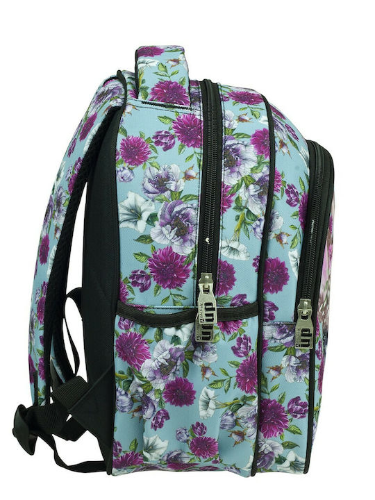 Back Me Up School Bag Backpack Kindergarten Multicolour with Water Bottle Holder 15Liters