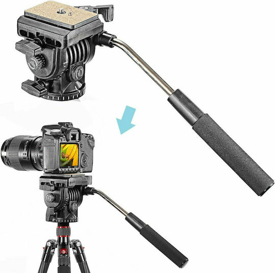 Neewer Neewer Photography & Video Monopod Made of Carbon Fiber with Simple Sole with Hydraulic Head and 12kg Maximum Load