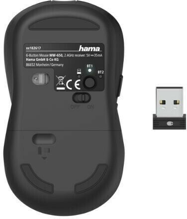 HAMA MW-650 Wireless Bluetooth Mouse Black