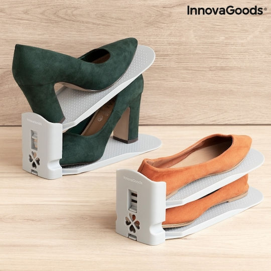 InnovaGoods Sholzzer Plastic Storage Case for Shoes in Gray Color 6pcs