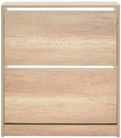 Ξύλινη Παπουτσοθήκη Flat Duo με 2 Ράφια Tori Μ73xΠ26xΥ84cm