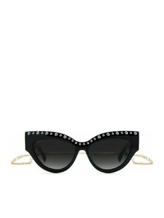 Jimmy Choo Γυαλιά Ηλίου Μαύρα με Κοκκάλινο Σκελετό Jimmy Choo Γυαλιά Ηλίου Μαύρα με Κοκκάλινο Σκελετό