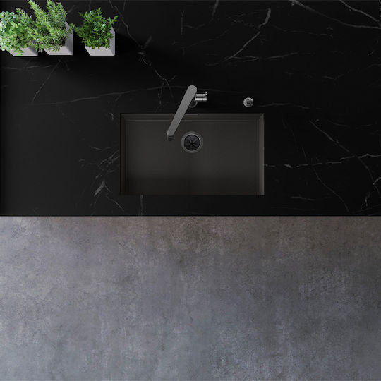 Blanco Zerox 700-U 526244 Unterbau Spüle Inox Satiniert B74xT44cm Dark Steel