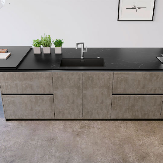 Blanco Zerox 700-U 526244 Unterbau Spüle Inox Satiniert B74xT44cm Dark Steel