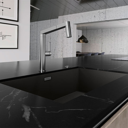 Blanco Zerox 700-U 526244 Unterbau Spüle Inox Satiniert B74xT44cm Dark Steel