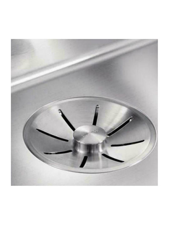 Blanco Zerox 500-U Ένθετος Νεροχύτης Inox Σατινέ Μ54xΠ44cm Dark Steel