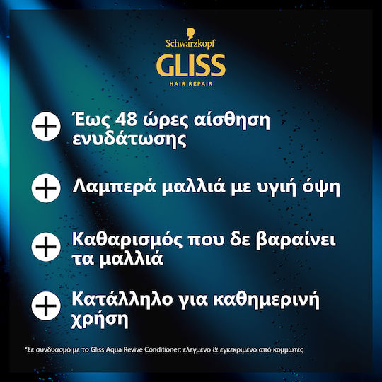 Gliss Aqua Revive Shampoos für Alle Haartypen 400ml