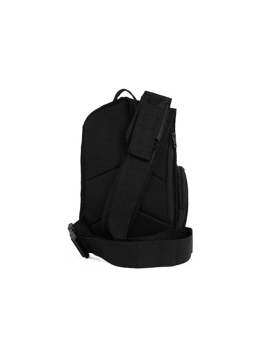 Polo Crosswide Soulder Ανδρική Τσάντα Στήθους σε Μαύρο χρώμα