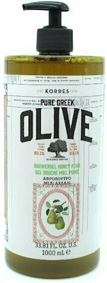 Korres Pure Greek Olive Shower Gel Μελι & Αχλάδι 1000ml