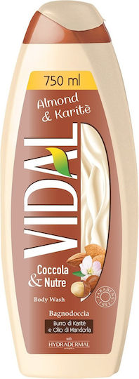 Vidal Almond & Karite Αφρόλουτρο με Βούτυρο Καριτέ & Άρωμα Εσπεριδοειδή 750ml
