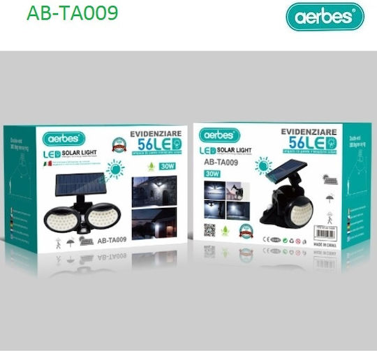 Aerbes AB-TA009 Wall Mounted Solar Light 30W with Motion Sensor and Photocell