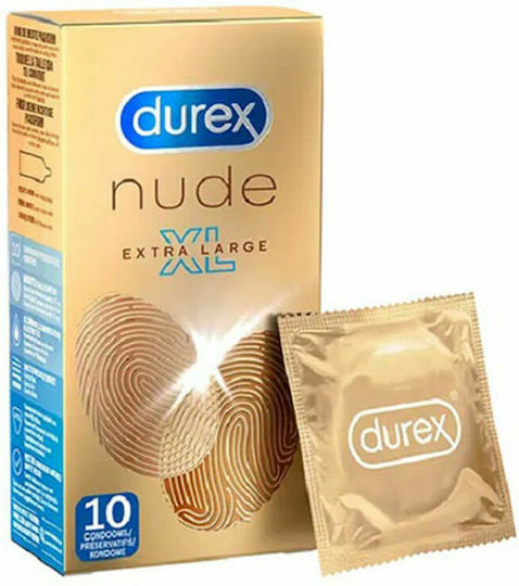 Durex Кондоми Nude XL Големи и Тънки 10бр