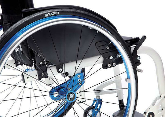 Progeo Tekna Advance Rollstuhl Klappbar Leicht Typ 42cm Weiß/Hellblau