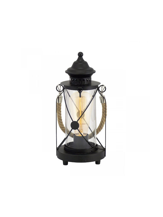 Eglo Bradford Dekorative Lampe Laterna mit Fassung für E27 Lampe Schwarz