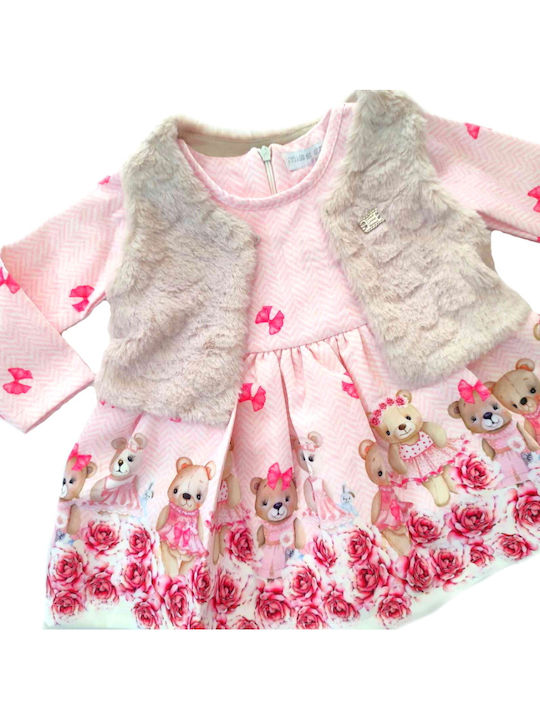 Evita Children's Dress Pink