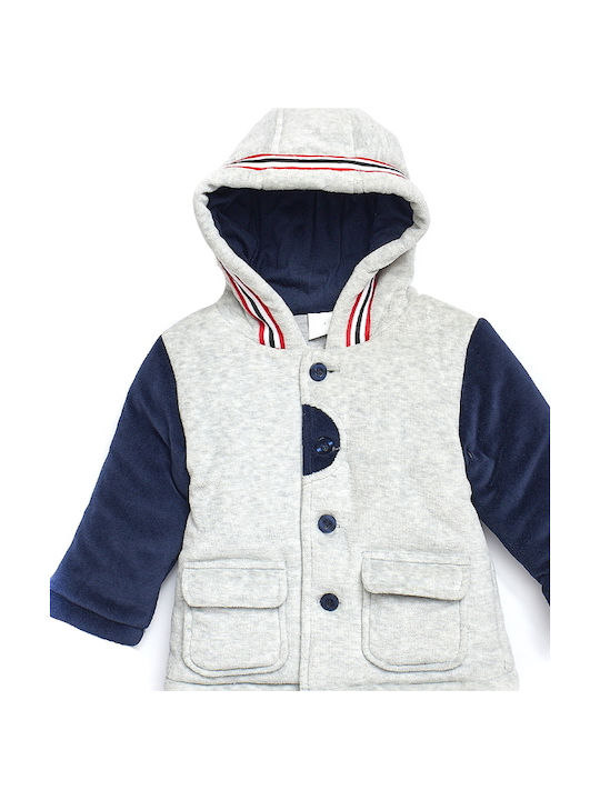 Hashtag Kinderjacke Kurz mit Kapuze Gray