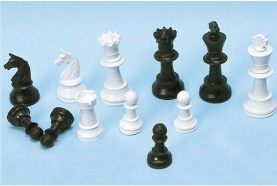 ToyMarkt Пластмасови Фигури за Шах Бял / Черен 7см 1бр