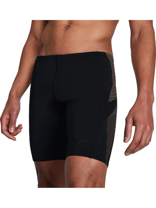 Speedo Tech Panel Състезателен Заглушител Бански за Плуване Черен