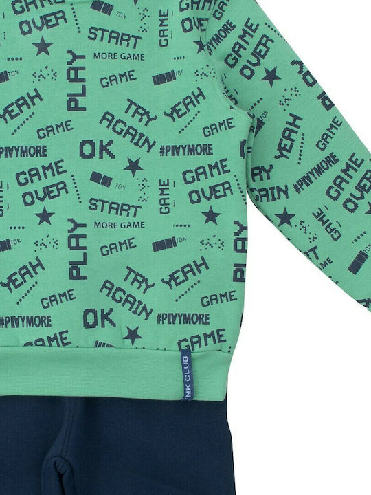 Funky Kids Sweatpants Set Green 2pcs