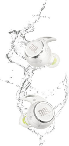 JBL Reflect Aero In-Ear Bluetooth-Freisprecheinrichtung Kopfhörer mit Schweißresistenz und Ladeetui Weiß