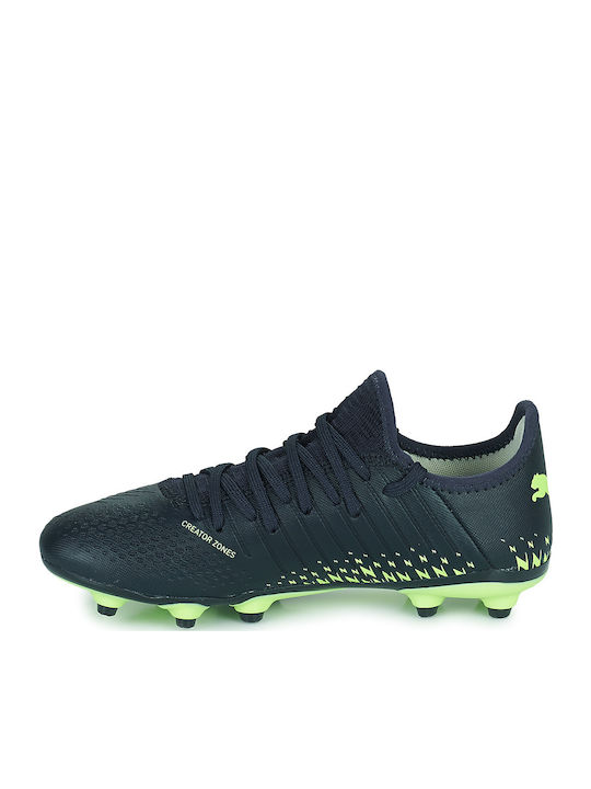 Parisian Fizzy Pistachio FG/AG Kids Soccer Cleats & Shoes Molded Navy Blue