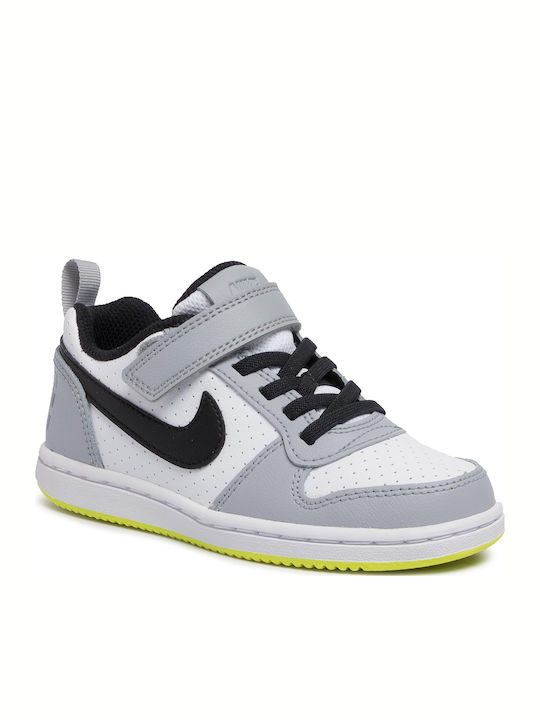 Court Borough Low Παιδικά Sneakers με Σκρατς Γκρι